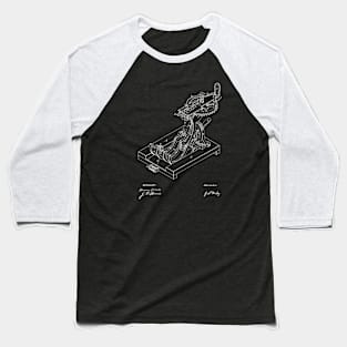 Grain-Binder Vintage Patent Drawing Baseball T-Shirt